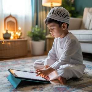 Kids and adults attending online Quran classes in the UK